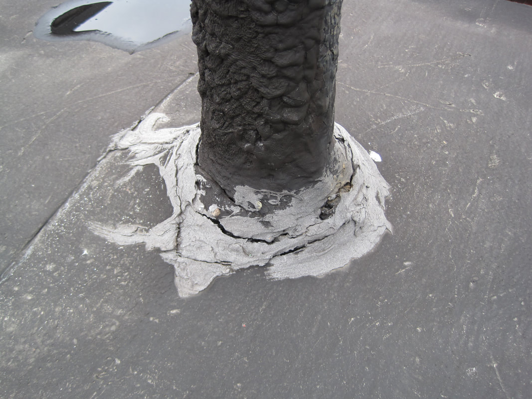 Vent Pipe with Sealant Cracking