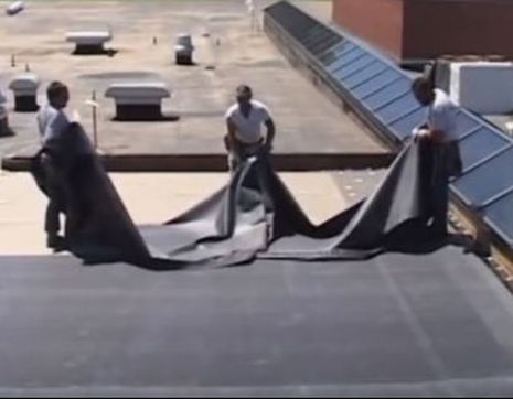 Industrial EPDM Roof Install Skyward Roofing NY