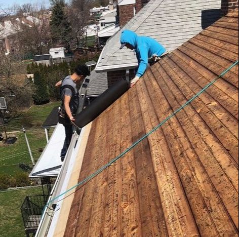 Laying New Underlayment Skyward Roofing Queens, NY